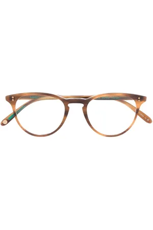 GARRETT LEIGHT Cat-Eye-Brille in Schildpattoptik