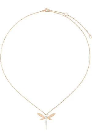 ANAPSARA 18kt Rotgoldhalskette mit Libellen-Anhänger