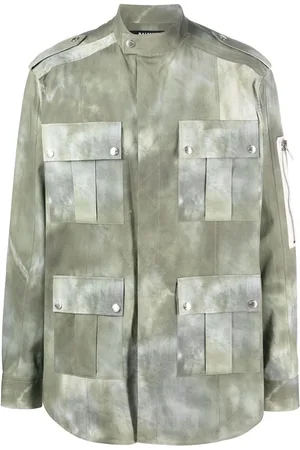 Balmain Military-Jacke mit ausgeblichenem Effekt