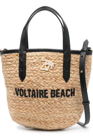 Zadig & Voltaire Strandtasche mit Logo-Stickerei