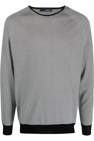 LARDINI Gestreifter Pullover mit rundem Ausschnitt