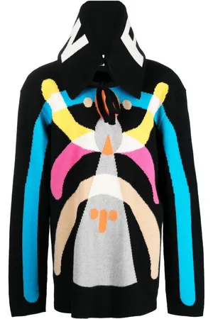 WALTER VAN BEIRENDONCK Hyper Pullover mit abnehmbarem Kragen