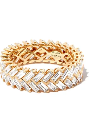 Anita 18kt Gelbgoldring mit Diamanten