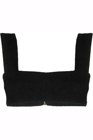 Patou Cropped-Oberteil mit eckigem Ausschnitt