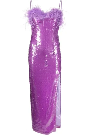 GIUSEPPE DI MORABITO Wickelkleid mit Federn