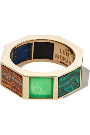 LUIS MORAIS 14kt Gelbgoldring mit Halbedelsteinen