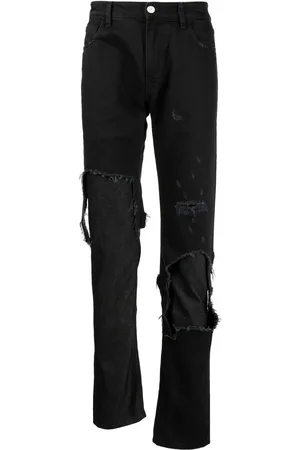 RAF SIMONS Schmale Jeans im Distressed-Look