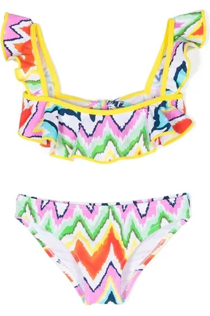Nessi Byrd Akeno Bikini mit Zickzackmuster