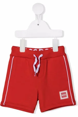 HUGO BOSS Joggingshorts mit Logo-Patch