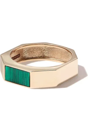 LUIS MORAIS 14kt Gelbgoldring mit Malachit