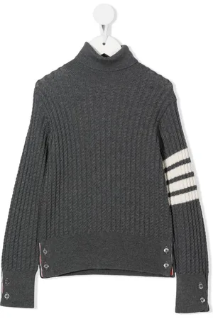 Thom Browne Rollkragenpullover mit Streifendetail