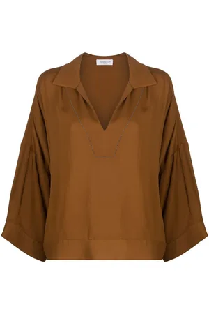 Fabiana Filippi Bluse mit V-Ausschnitt