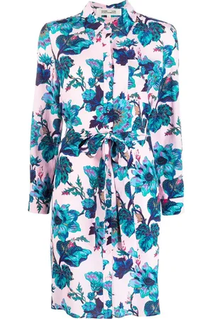 Diane von Furstenberg Midikleid mit Blumen-Print