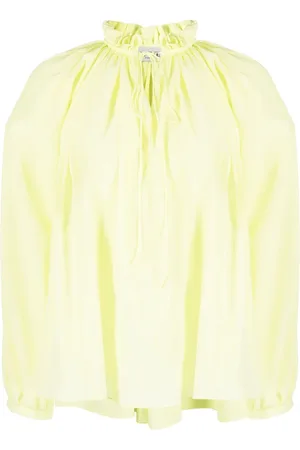 Lanvin Seidenbluse mit Faltenkragen