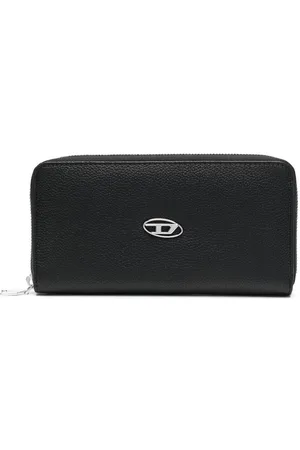 Diesel Continental Zip L Portemonnaie mit Logo-Schild
