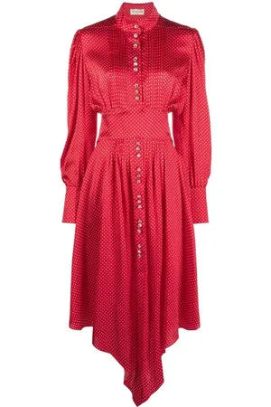 ALEXANDRE VAUTHIER Asymmetrisches Seidenkleid