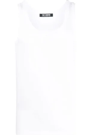 RAF SIMONS Trägershirt mit Logo-Patch