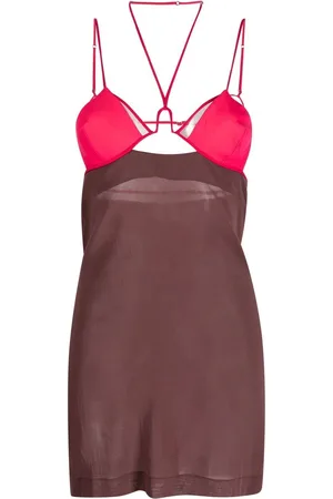 Nensi Dojaka Minikleid mit Cut-Outs