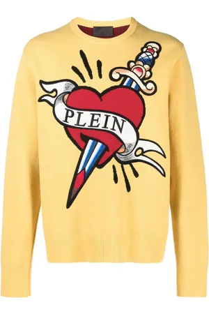 Philipp Plein Pullover mit Herz-Intarsie