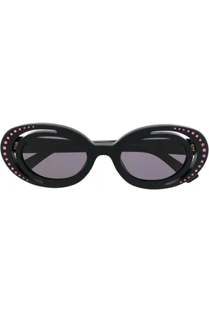Marni Ovale Sonnenbrille mit Kristallen