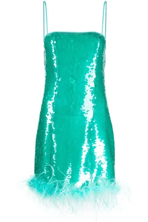 GIUSEPPE DI MORABITO Minikleid mit Federn