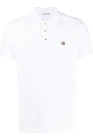 Moncler Poloshirt mit Logo-Patch