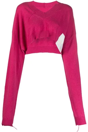 RAMAEL Gestrickter Cropped-Pullover