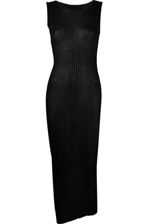 Maison Margiela Geripptes Strickkleid