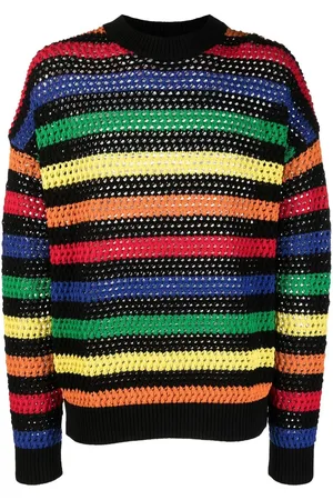 Msgm Bunt gestreifter Pullover