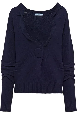 Prada Kaschmirpullover mit V-Ausschnitt