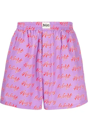 Natasha Zinko Shorts mit "Angry"-Print