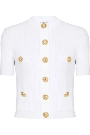 Balmain Cardigan aus Pointelle-Strick