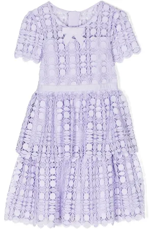 Self-Portrait Kleid mit Spitzenmuster
