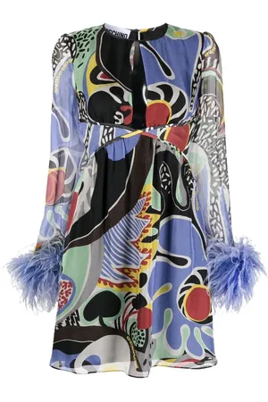 Moschino Kleid mit psychedelischem Print