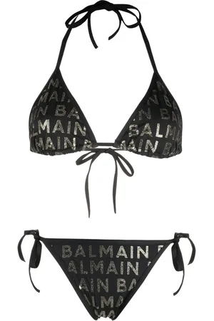 Balmain Bikini mit Logo-Print
