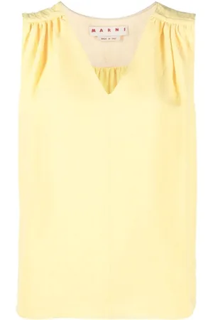 Marni Gerafftes Jacquard-Top