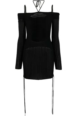 ANDREADAMO Minikleid aus geripptem Strick