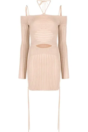 ANDREADAMO Minikleid aus geripptem Strick