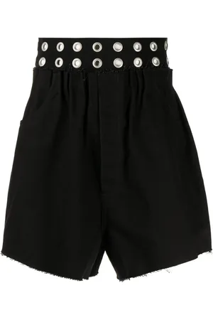 RAF SIMONS Jeans-Shorts mit Ösendetail
