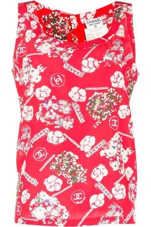 CHANEL 1990-2000 Camellia Top