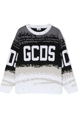 GCDS Intarsien-Sweatshirt mit Logo