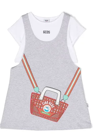 GCDS Kleid mit Logo-Print