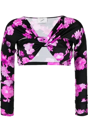 COPERNI Cropped-Oberteil mit Blumen-Print