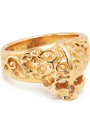 EMANUELE BICOCCHI Kleiner Ring mit Arabesque-Totenkopf