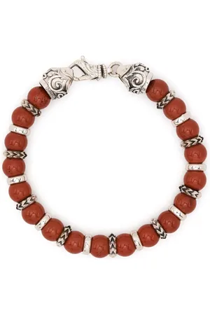 EMANUELE BICOCCHI Perlenarmband mit Gravur