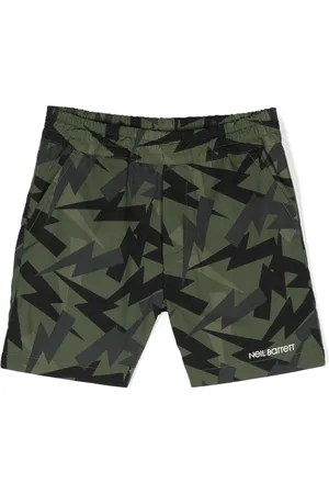 Neil Barrett Shorts mit Blitz-Print