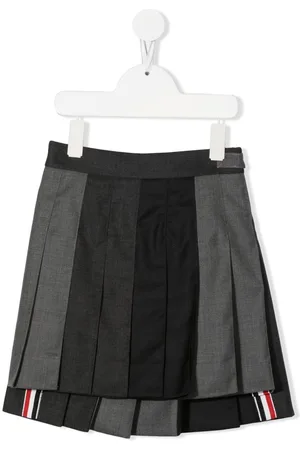 Thom Browne Faltenrock in Colour-Block-Optik