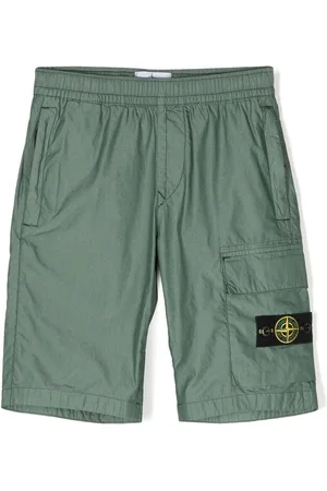 Stone Island Shorts mit Logo-Patch