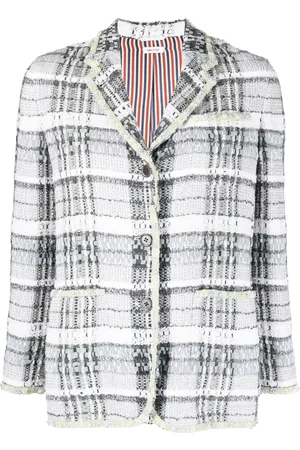 Thom Browne Einreihige Tweed-Jacke