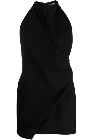 Balmain Drapiertes Midikleid
